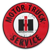 IH Motor Truck Service Circle Sign