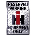 IH International Harvester Reserved Parking Equipment Only Metal Sign