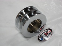 Chrome Double Pulley for Delco Alternator