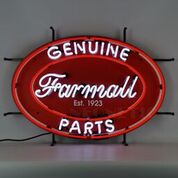 International Harvester Farmall Genuine Parts Oval Neon Sign