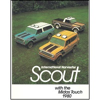 Sales Brochure for 1980 IH International Harvester Scout II, Terra or Traveler Midas Edition