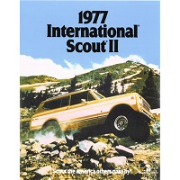 Sales Brochure for 1977 IH International Harvester Scout II