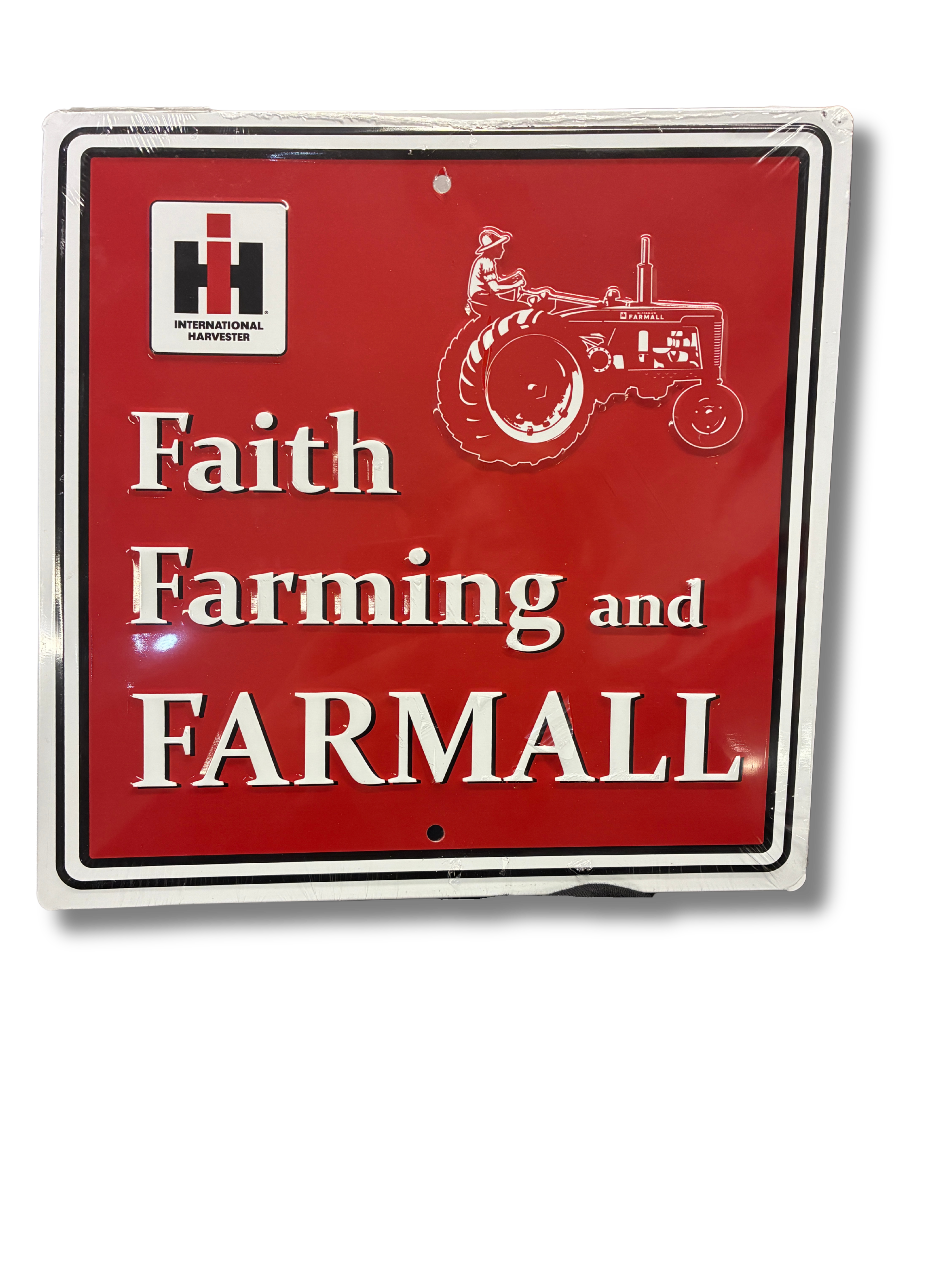 IH Faith, Farming & Farmall Metal Sign