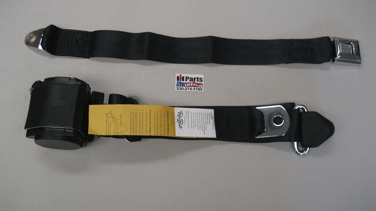 Universal 3-Point Retractable Lap and Shoulder Seat Belt for Bench Seats