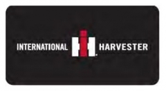 IH Black Metal License Plate