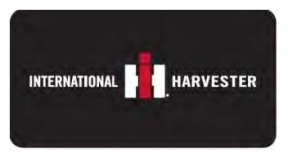 IH Black Metal License Plate