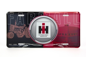 IH Farmall Metal License Plate