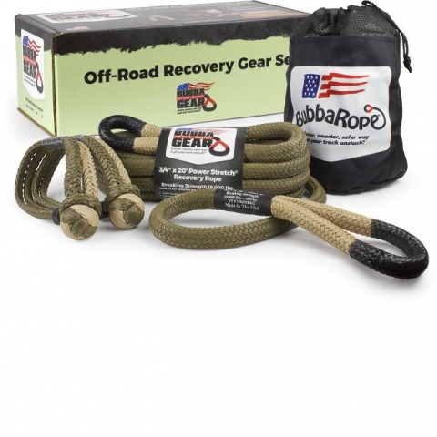 Bubba Rope Heavy-Duty Off-Road ATV, UTV & SxS Tow Recovery Gear Set - Power Stretch Recovery Rope, 5/8" X 20’ & NexGen PRO Gator-Jaw Synthetic - View #6
