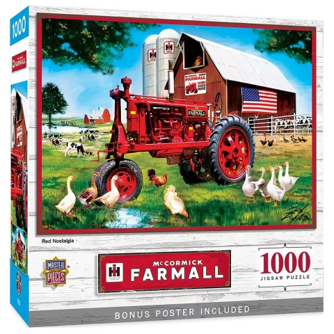 Red Nostalgia 1000 Piece Farmall Puzzle