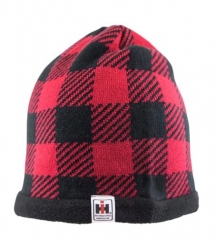 IH Red Buffalo Plaid Knit Beanie