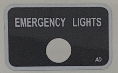 Emergency Lights Decal Used on Scout and 60's Pickup & Travelall
