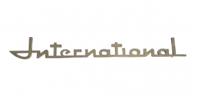 Reproduction International Front Fender Emblem for 1957-60 A & B Series