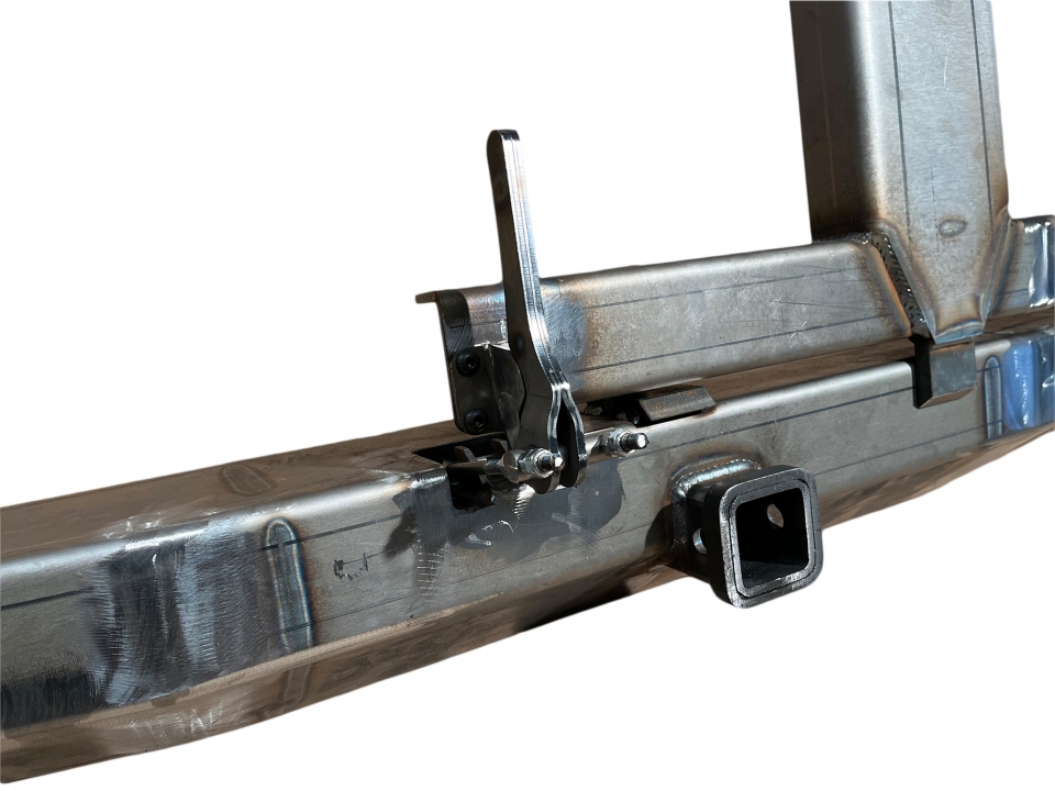 Harmon Kustoms Rear Bumper with Swing-Away Tire Carrier for 1971-80 Scout II, Terra or Traveler