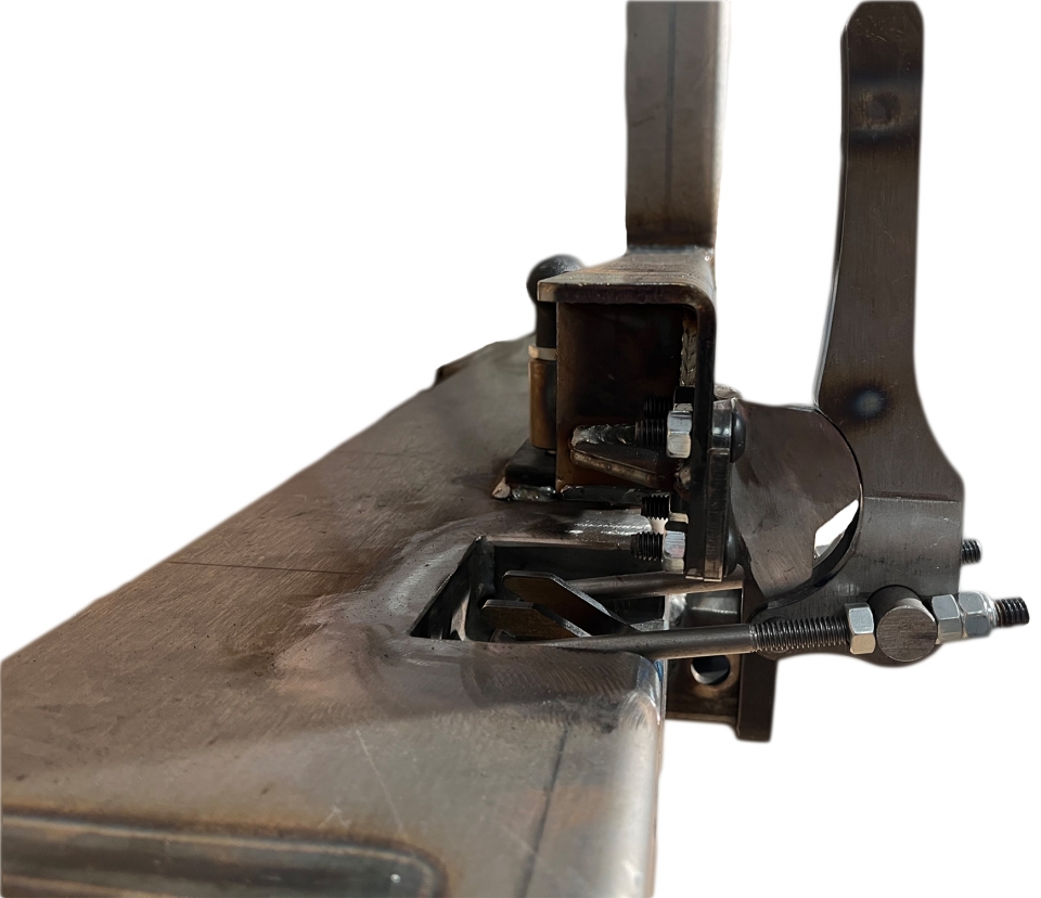 Harmon Kustoms Rear Bumper with Swing-Away Tire Carrier for 1971-80 Scout II, Terra or Traveler