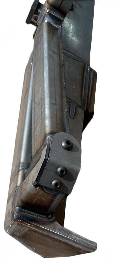 Harmon Kustoms Rear Bumper with Swing-Away Tire Carrier for 1971-80 Scout II, Terra or Traveler