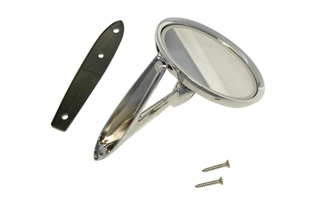 IH Parts America: Universal Round Chrome Mirror for Scout, Pickup