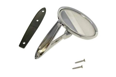 IH Parts America: Universal Round Chrome Mirror for Scout, Pickup