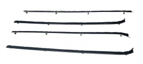 Belt Weatherstrip Set for 1961-68 IH 2 Door Pickup - Stainless Steel Finish