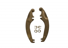 11" Brakes Curved Ebrake Arms With Clips - Pair