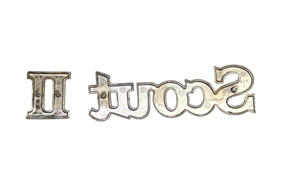 1972-80 Scout II Quarter Panel Emblem