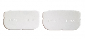 Lens Set w/ Gauge Symbols for 69-75 Pickup & Travelall or 71-80 Scout II, Terra or Traveler