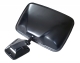 Universal Black Mirror w/ Square Base - For Use on Scout, Pickup or Travelall
