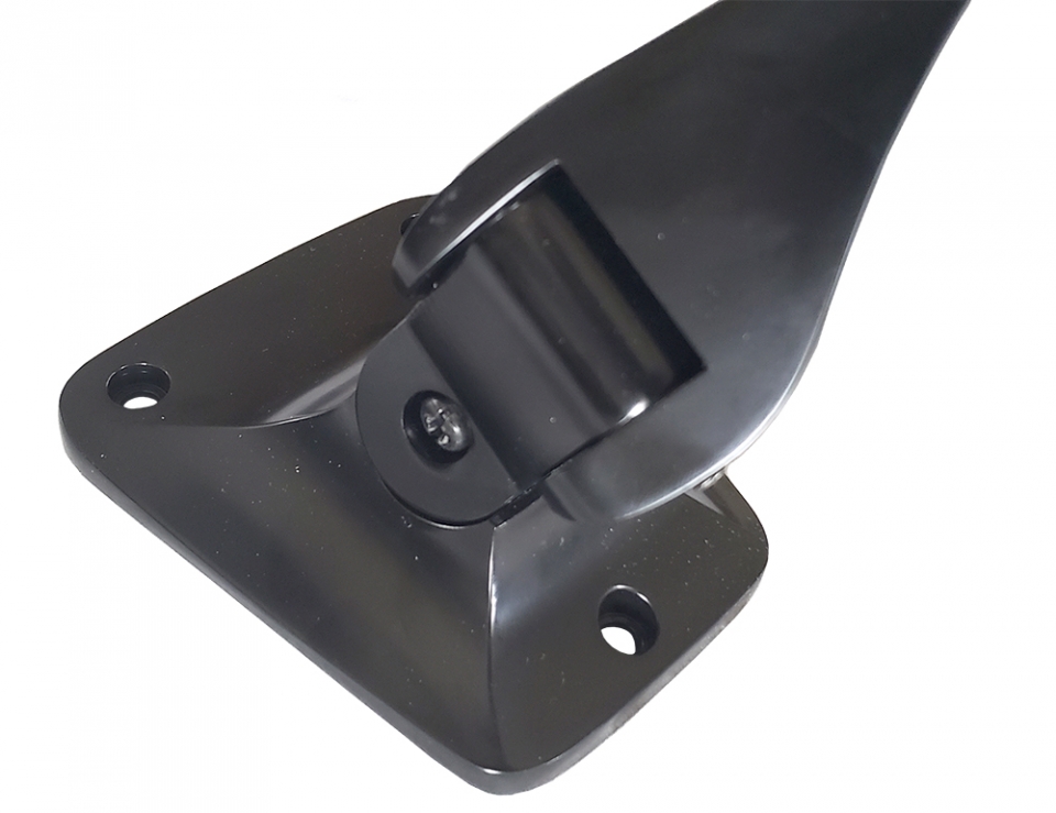 Universal Black Mirror w/ Square Base - For Use on Scout, Pickup or Travelall