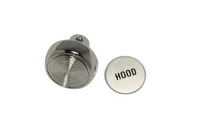 Hood Release Chrome Knob Kit for 1971-80 Scout II, Terra or Traveler