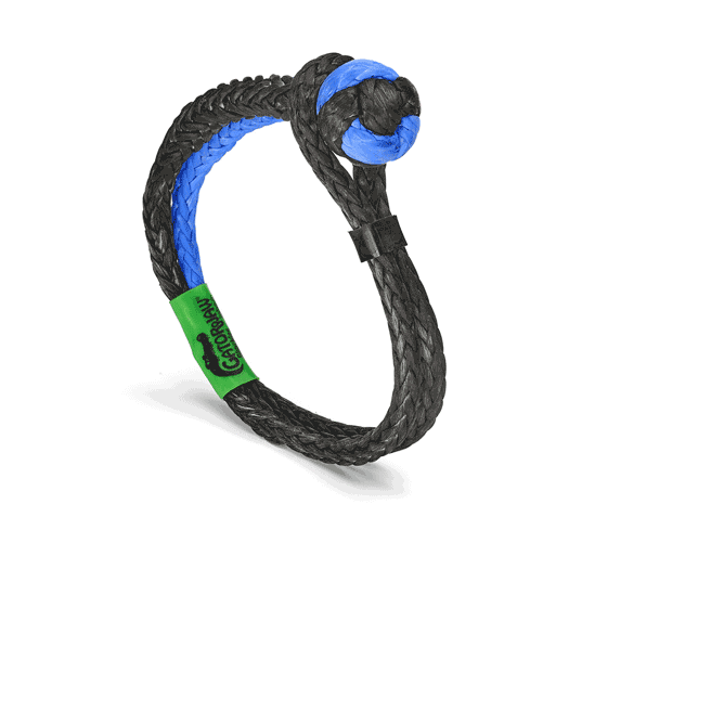 Bubba Off-Road Truck Recovery Gear Set - 7/8" x 20 Foot - Blue & Black - w/ Soft Shackles