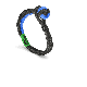 Bubba Off-Road Truck Recovery Gear Set - 7/8" x 20 Foot - Blue & Black - w/ Soft Shackles