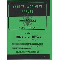 International KB-5 & KBS-5 Truck Owner's Manual