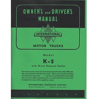 International K-2 Truck Owner's and Driver's Manual