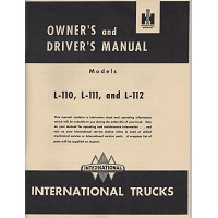International L-110, L-111, L-112 Series Truck Operator's Manual