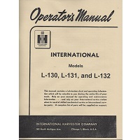 International L-130, L-131 & L-132 Series Truck Operator's Manual
