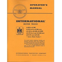 International A-100 to A-180 Including 4X4 Models Truck Operator's Manual