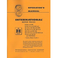 Truck Operator's Manual for International B-100 to B-180 Including BC & BCF & 4x4 Models