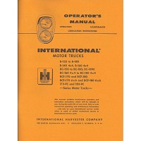 International B-150 to B-180 (with BC and BCF models) Truck Operator's Manual