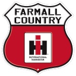 Farmall Country w/ International Harvester Logo Embossed Highway Tin Sign