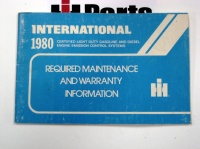Used Maintenance & Warranty Book for 1980 Scout II