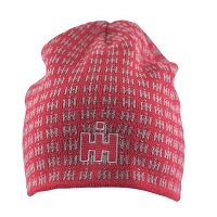 IH Red Jaquard Knit Beanie