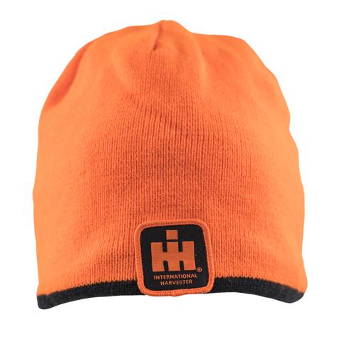blaze orange camo knit hat