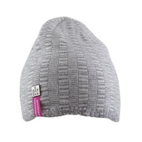 IH Ladies Check Knit Gray Knit Beanie