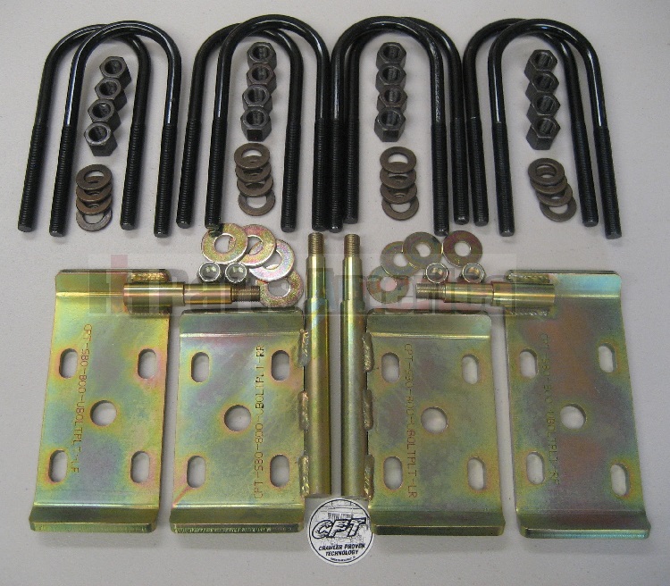 CPT - Ubolt Plate Kit for 1961-71 Scout 80, 800, 800A, 800B - Ubolts & Plates For All Four Corners!