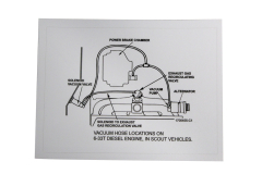 Vacuum Hose Location Chart for SD33T Diesel Engine