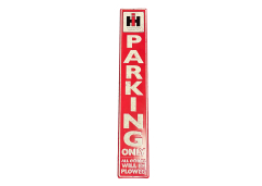 IH Parking Only Die Cut Embossed Metal Sign 6" x 36"