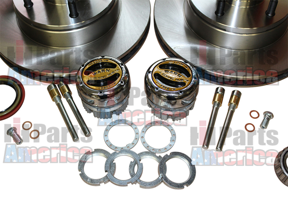 CPT Disc Brake Conversion Kit for 1972-73 D-Series Pickup or Travelall with Open Knuckle Dana 44