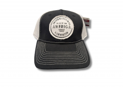 Youth IH Black & White Two-Tone Flex Fit Trucker Cap with Patch