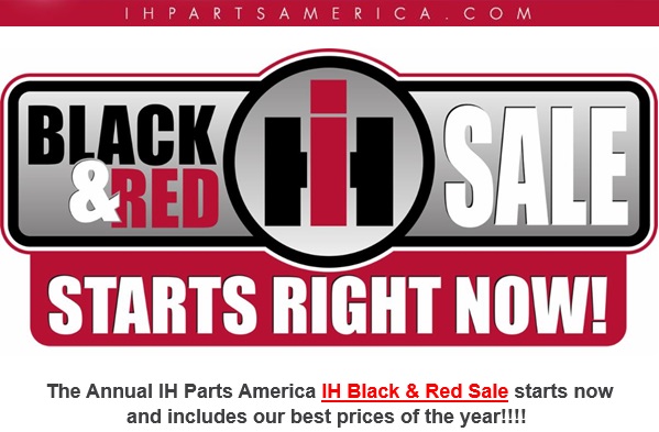 IH BLACK & RED SALE