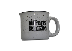 IH Parts America White Scenesetter 15oz Speckled Ceramic Mug