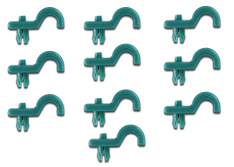 Plastic Pop-In Brake Line Clip for Scout II, Terra or Traveler - Pack of 10